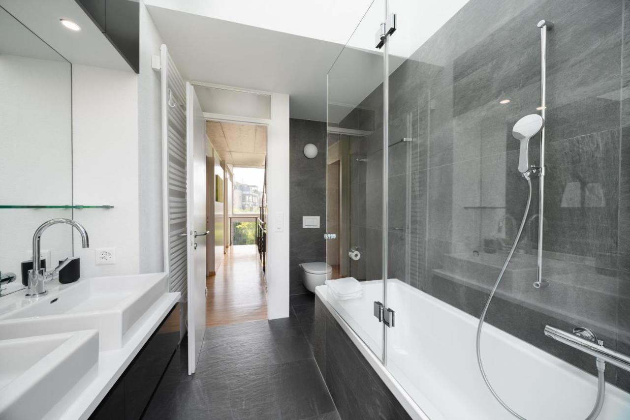 Urban Cube Mit Sauna Thun Kültér fotó